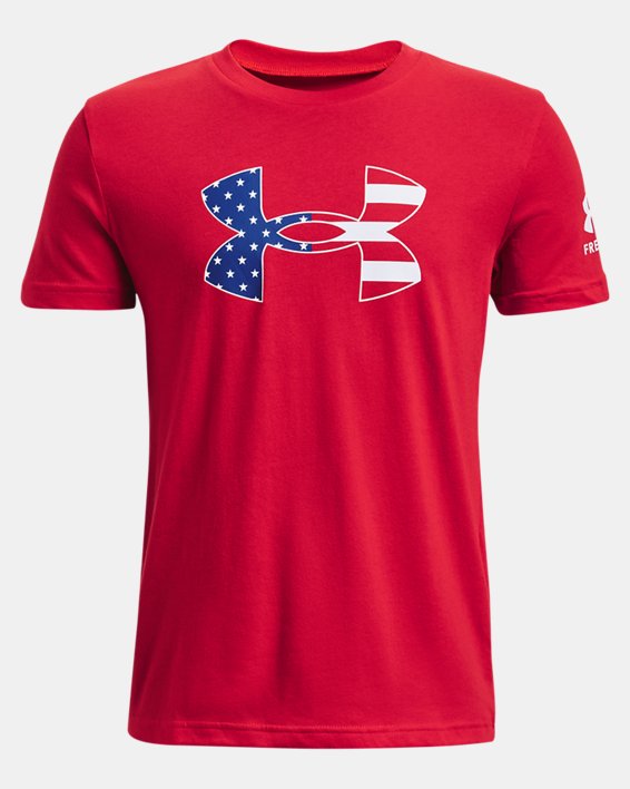 Boys' UA Freedom Star Stripes T-Shirt, Red, pdpMainDesktop image number 0
